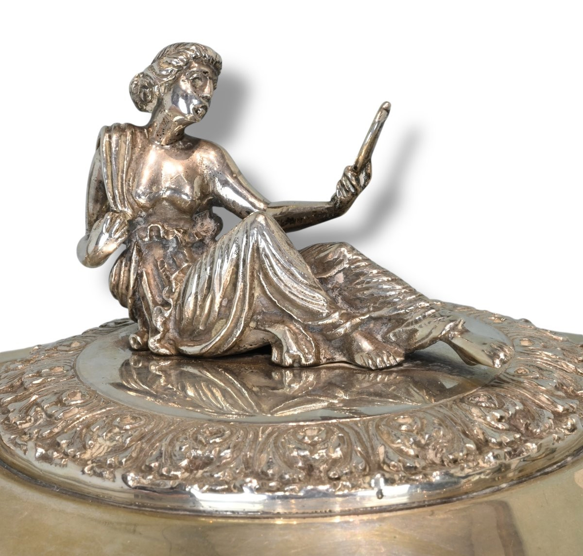 Finely Embossed Silver Cup - Italy, Mid-20th Century-photo-2